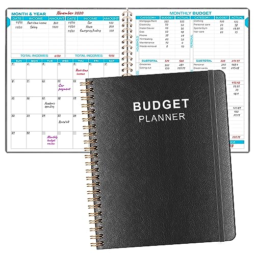 Planificateur budgétaire mensuel avec poches de rangement pour factures
