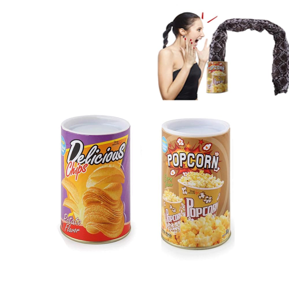 Sponsored Ad – Scary Snake Prank Toy Fun Toys, The Potato Chip Snake Can Jump Spring Snake Toy Gift, Party Decoration Jokes, Gag Toys, for April Fools’ Day and Halloween Party, 2 Pieces