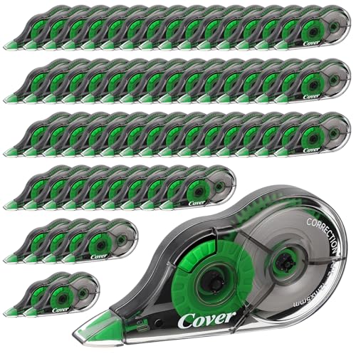 MAQUITA 60 Pcs Correction Tapes Original Correction Wide Eraser Applicator
