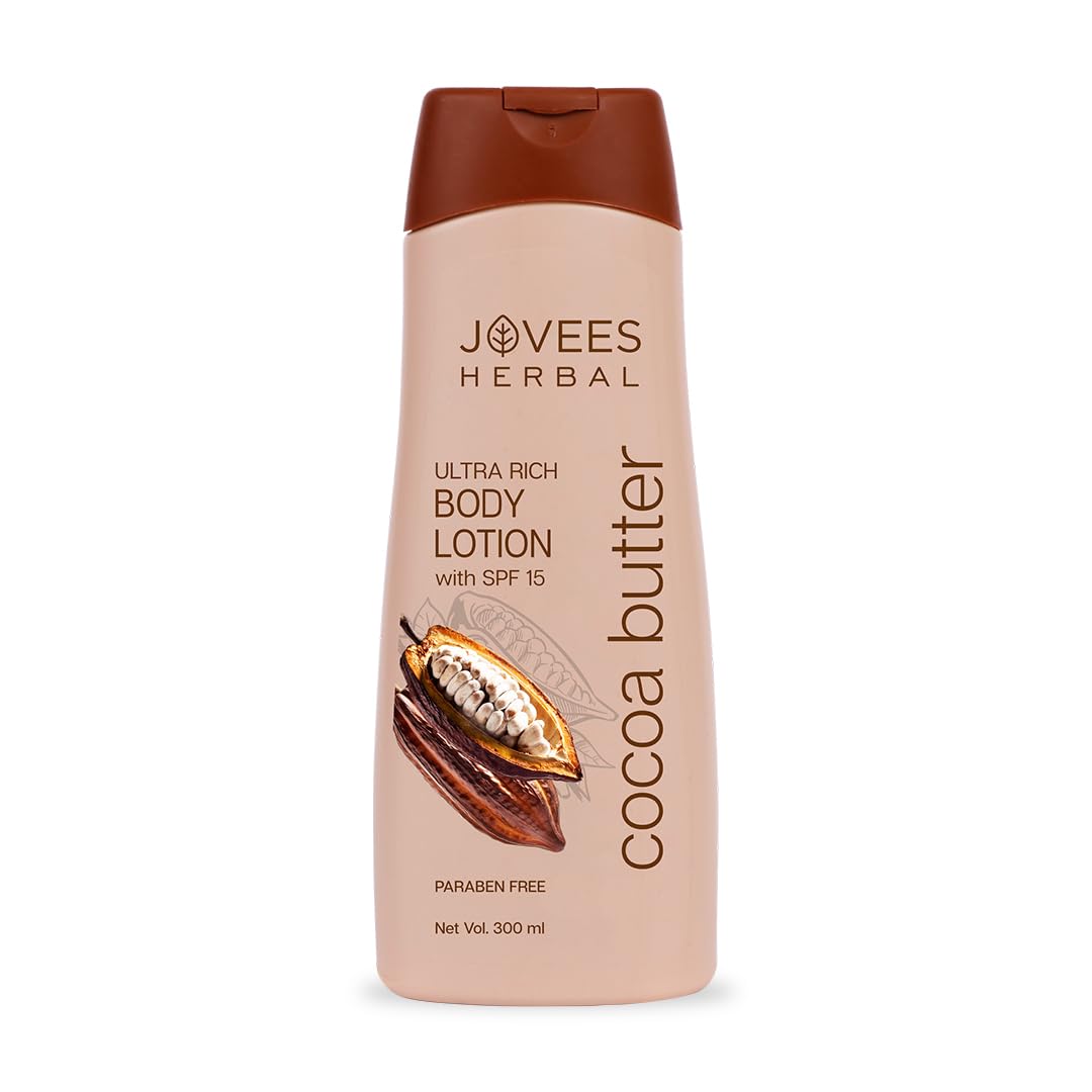 Jovees Cocoa Butter Body Lotion Provides Deep Moisturisation | Non Sticky Body Moisturizer With Cocia Butter | Winter Body Lotion For Smooth and Healthy Looking Skin | For Very Dry Skin- 300ml-image-11