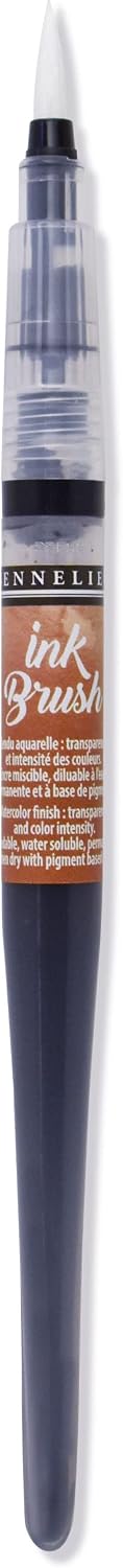 Sennelier Ink Brush Pen, 0.22 oz, Burnt Umber