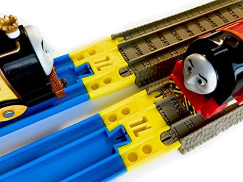 TrainLab Track Adapters Compatible with Plarail to Brown 2009 Trackmaster Tracks 2pcs (Yellow)
