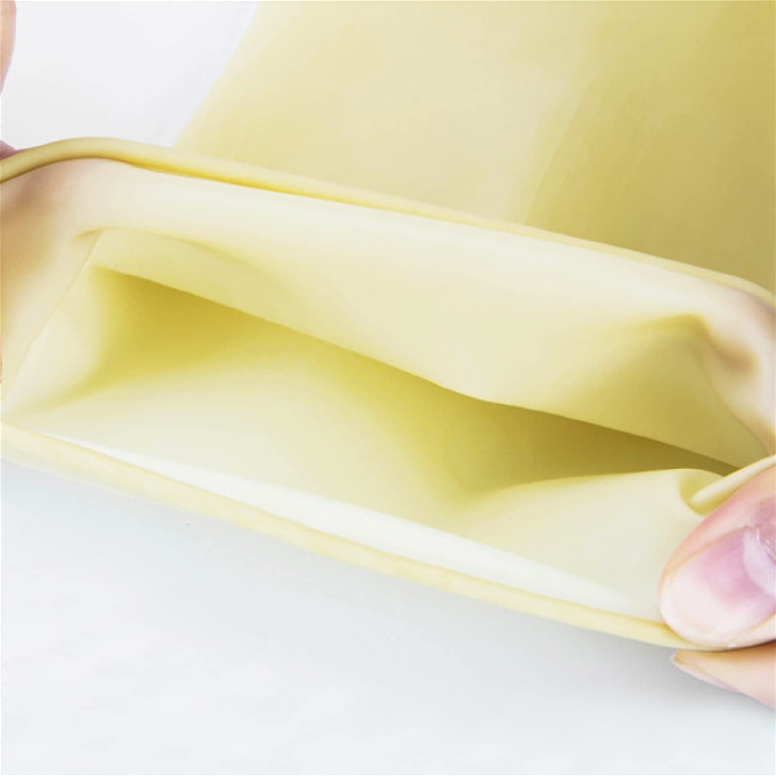 Guantes domésticos de lavado de caucho impermeable Kitchen Waterproof Long Sleeved Gloves Rubber Latex Gloves For Washing Dishes(Rosso)