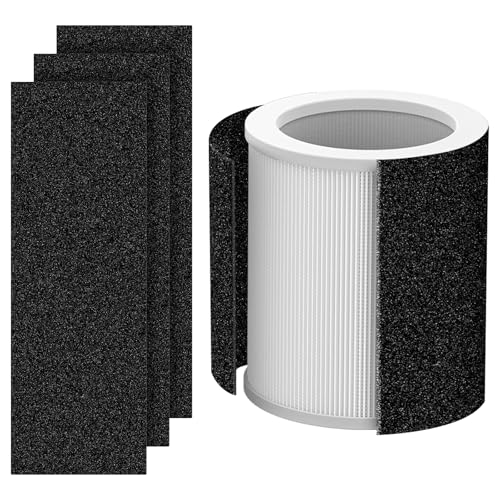 H-HF400-VP Replacement Filter Kit Compatible with Hunt-er H-HF400-VP H-PF400 with True HEPA Pre-Filter for HP400 Air Purifier Series,1 True HEPA Filter+4 Pre-Filters