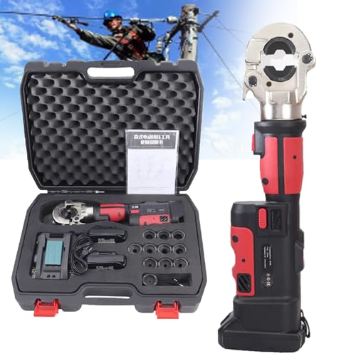 Pro Press Tool Kit de sertissage de tuyaux en cuivre et tubes - Pince à sertir électrique à batterie pour plomberie et applications électriques