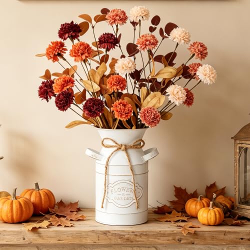 Image of Fall Thanksgiving Table Decorations, Farmhouse Centerpieces for Tables