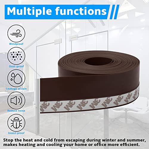 33 Feet Silicone Seal Strip | Weather Stripping Door Bottom Seal Strip | Seal Gaps Around Doors | Showers And Windows For Door And Windows Gaps ,Collision And Side And Shower Glass Gaps -2 Pack #TOP3