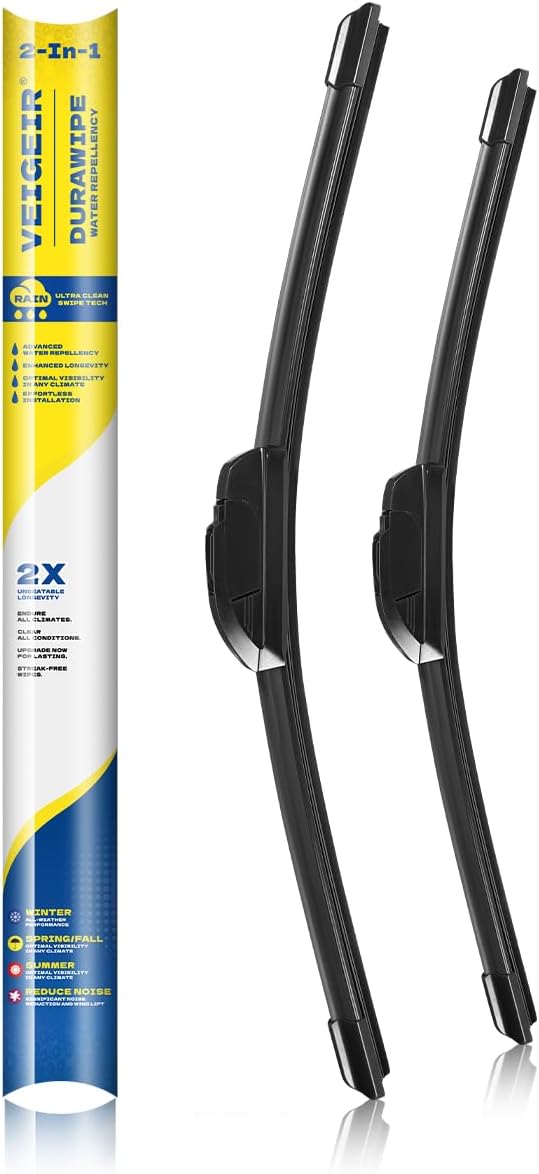 24"+19" Front Windshield Wipers, 2 Pack, Compatible with Volkswagen Jetta 2011-2023
