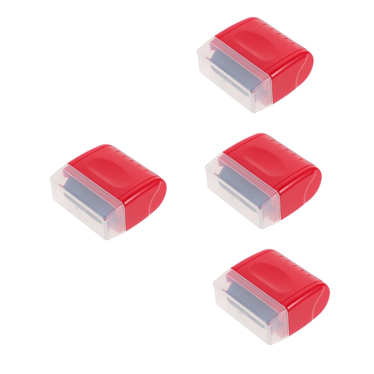 VILLCASE 4pezzi Multi-function Roller Stamp Privacy Seal for Home Use Garbled Code Covering for Bills and Personal Documents Easy to Use Large