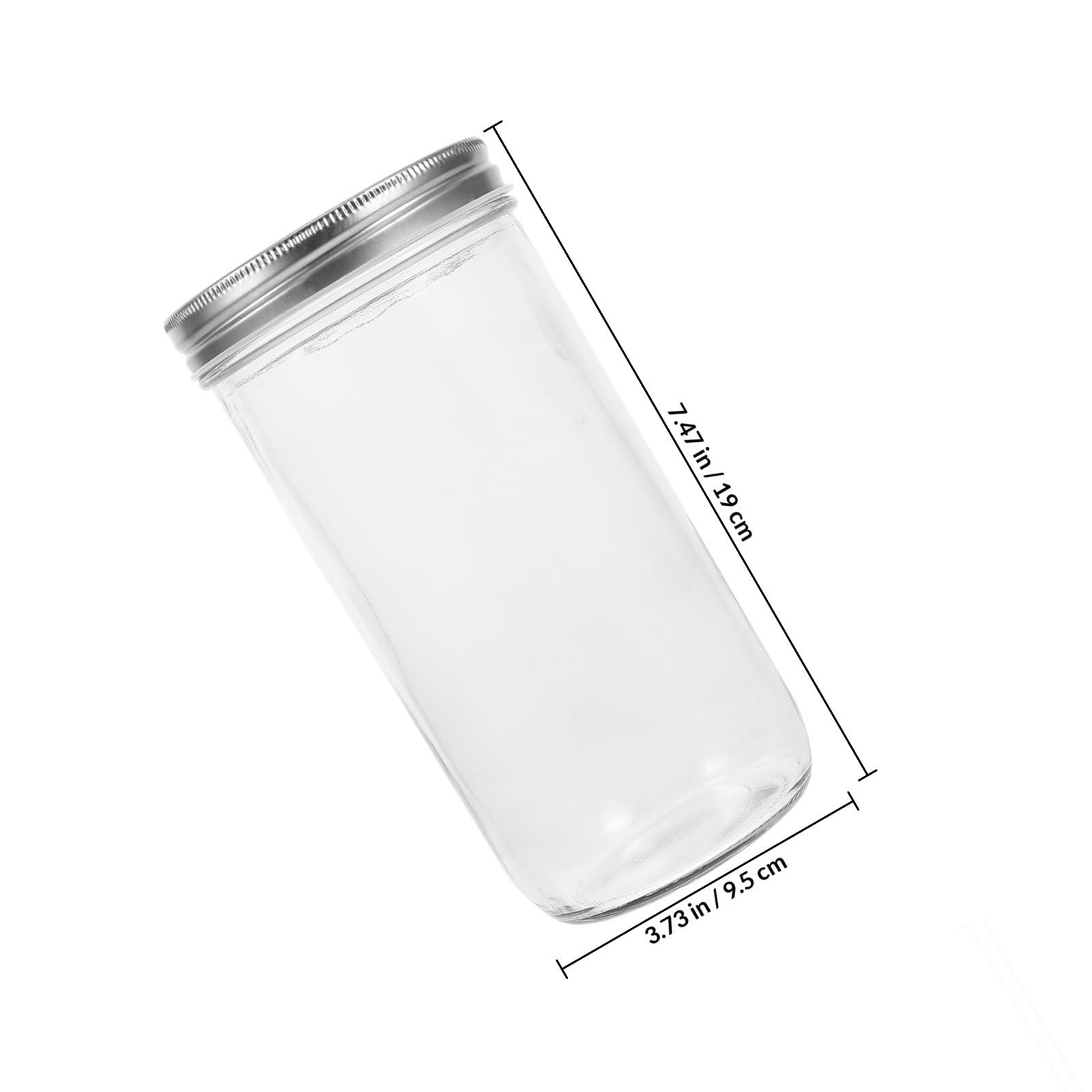 VOSAREA Bocaux en Verre Pots Délicats et Simples avec Couvercle Hermétique Lot de 2 36oz pour Conservation, pour Yaourts et Puddings Cuisine à Domicile
