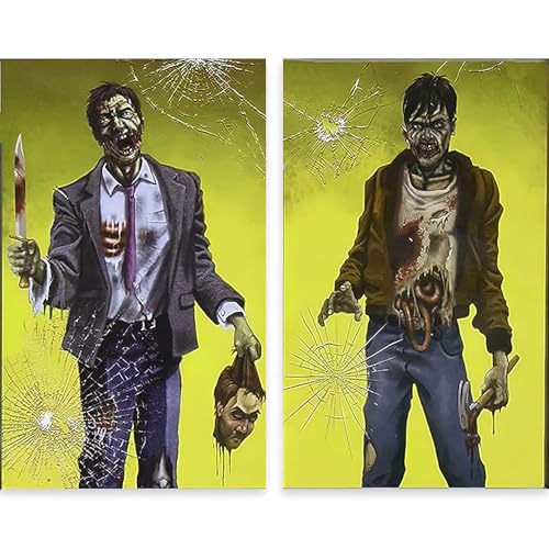 Zombie Window Halloween Decorations