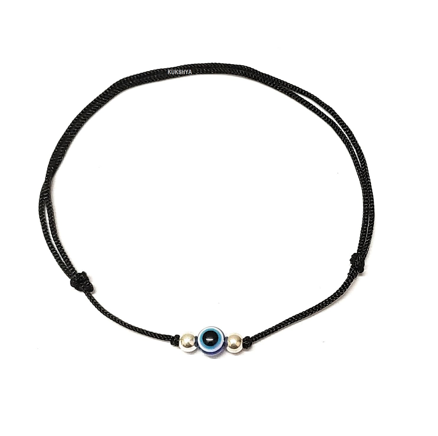 KUKSHYA JEWELLERS Exclusive 925 Sterling Silver 2 Ball + Evil Eye Designer Black Thread Anklet For Women & Girls Adjustable 1 Piece(TP 025) (B08WKCD8D8) Amazon Price History, Amazon Price Tracker