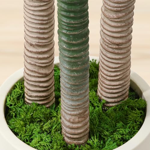 Künstlicher Drachenbaum 150cm Artificial Kunstpflanzen groß, Plastik Künstliche Pflanzen,Tropische Dracaena Fragans Pflanze mit Töpfen für Wohnzimmer Büro Garten Dekoration(1Pack) – Bild 6