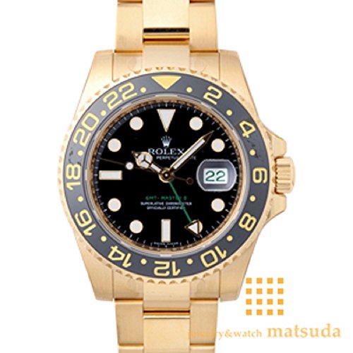 (�����b�N�X) ROLEX �r���v GMT�}�X�^�[II 116718LN �u���b�N �����Y [���s�A���i]