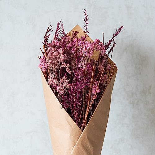 Image of Pink Confetti Bunch Flower Bouqet | Eco-Friendly Flowers for Home, Office, Bedroom, Table Decoration | Dried Flower Boquet