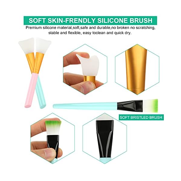Face-Mask-Mixing-Bowl-Set-ZOEGINVAR-12PCS-Facial-Kit-with-Silicone-Mask-Bowl-Mask-Brush-Face-Spatula-Face-Mask-Kit-Facial-Tools-Face-Mask-Applicator Face Mask Mixing Bowl Set, ZOEGINVAR 12PCS Facial Kit with Silicone Mask Bowl Mask Brush Face Spatula, Face Mask Kit…