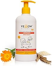 Yellow Naturals Kids Body Wash for 4 to 12yrs | 275 ml | Children's Organic Body Wash, Contains Rice Protein, Calendula Flower Extract, Dermatologically Tested, No Parabens
