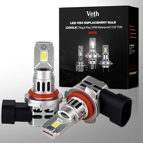 Bombilla Led HB4 Reemplazo 70W Luz Blanca Fría 6500K 2 unidades miniatura 1