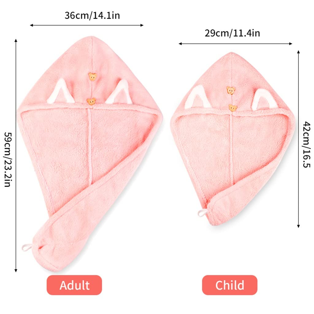 Toalla de pelo de secado rápido súper absorbente de microfibra después de la ducha cubierta de cabello seco para mujeres y niños toalla de pelo de secado rápido (color: Argento, tamaño: 29
