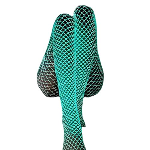 Image of gofidin Stylish Party Club Women's Mesh Pantyhose Noctilucence Hot Hollow Out Fishnet Stockings Luminous Nylon Tights