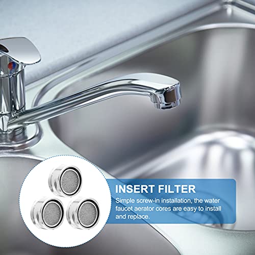 Angoily 3Pcs Bathroom Aerators Brass Threads Copper Tap Water Insert Restrictor For Sink Faucet Shell Male Filter Accessories Aerator Mm Replacement Parts Kitchen Flow Adapter Gasket With #TOP6