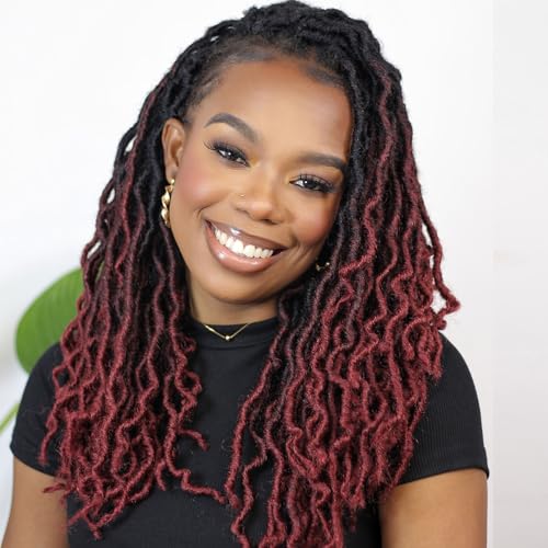 14 Inch Goddess Faux locs Crochet Hair 6 Packs/Lot...