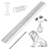 30 Stück Federstahldraht Edelstahl Draht 2mm x 400mm, Dünner Basteldraht zum Basteln, Edelstahldraht, Gerade Federdraht, Metallstäbe zum Basteln, Hartdraht für RC Modellen Schiffsmodellen