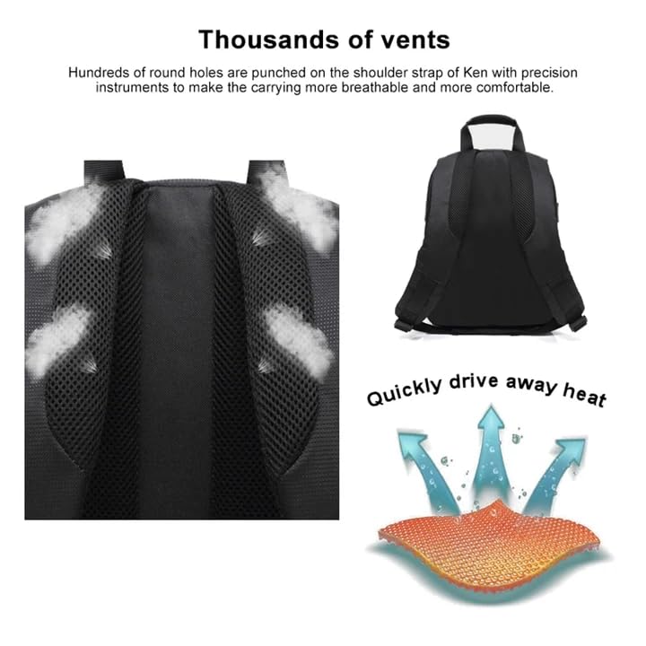 Image of VTS DSLR Camera Bag - Waterproof Backpack & Shoulder Carry Case for Camera, Lens, Tripod & Accessories