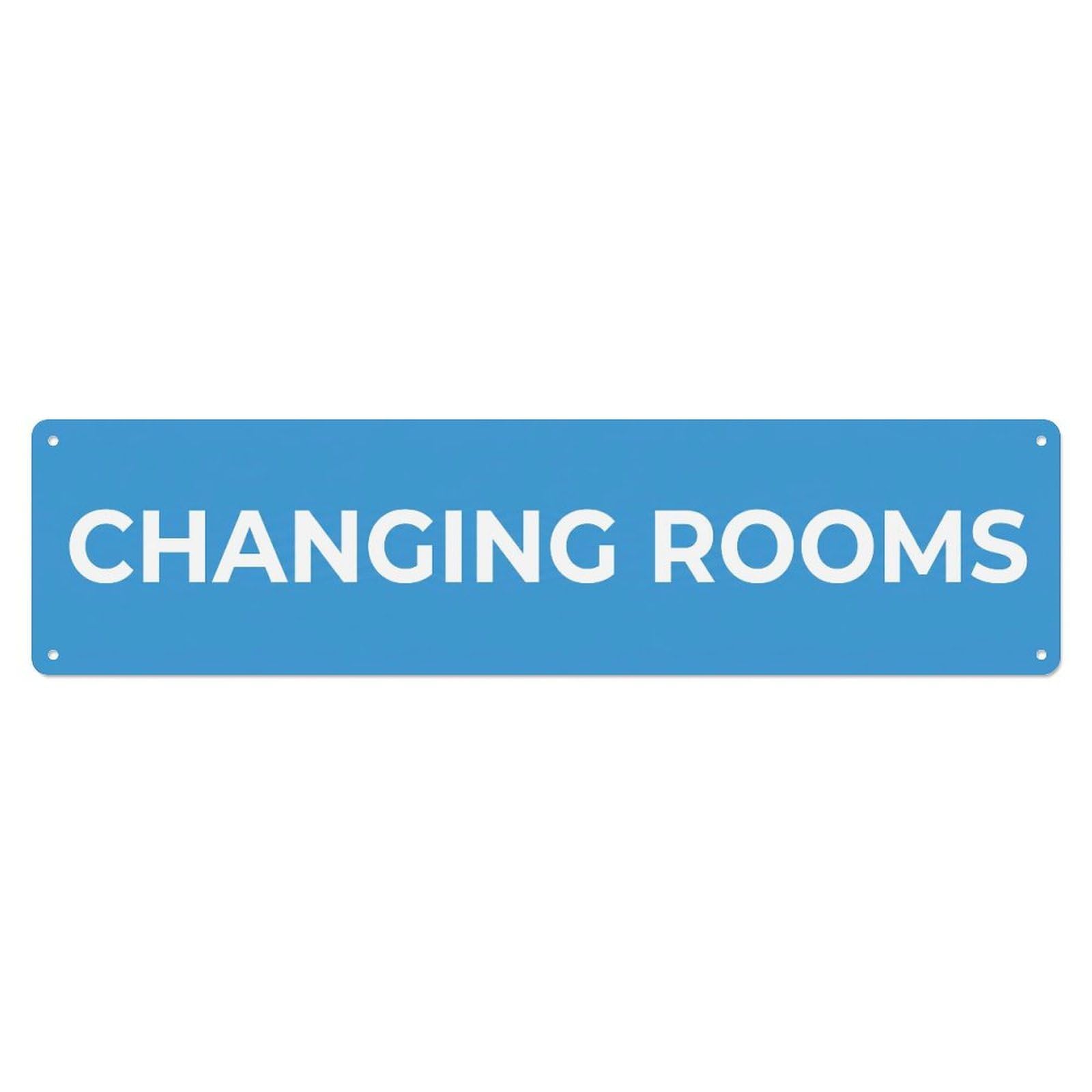 Metal Tin Sign Changing Rooms Available Here
