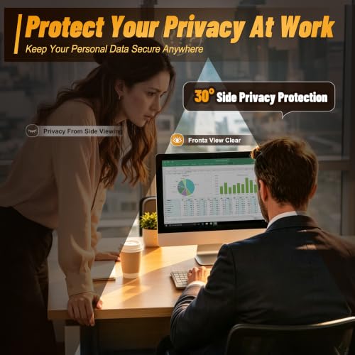 Image of 34 Inch Privacy Screen for Monitor with 21:9 Widescreen Monitor Blue Light Screen Protector - Anti-Glare - Anti-Scratch Protective Film for Data Confidentiality Privacy Shield