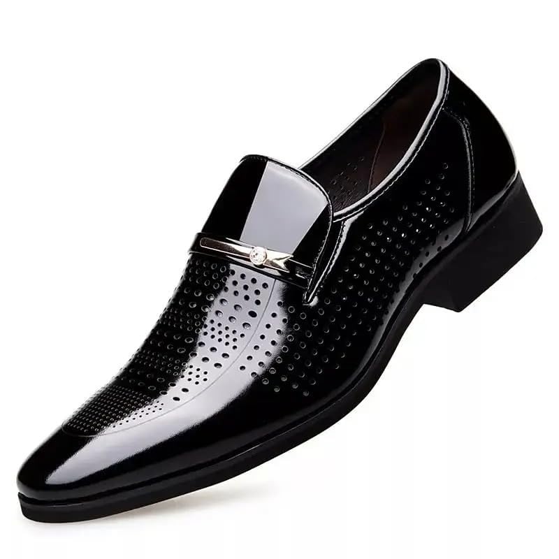 Image of Centrino Mens 9563 Centrino Men Glossy Formal Shoes |Slip-On Design with Cushioned Insole for Comfort |Craftsmanship for All-Day Elegance 9563-2