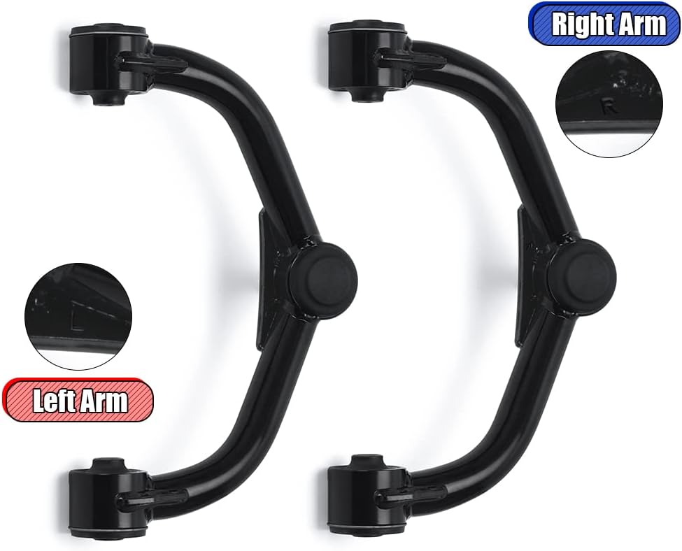 PTNHZ 2-4" Lift 8-Lug Wheel 4WD 2WD Side Front Upper Control Arms w/Ball Joint 1 Pair (Left & Right) Compatible with 2011-2020 Chevy Silverado GMC Sierra 2500HD 3500HD