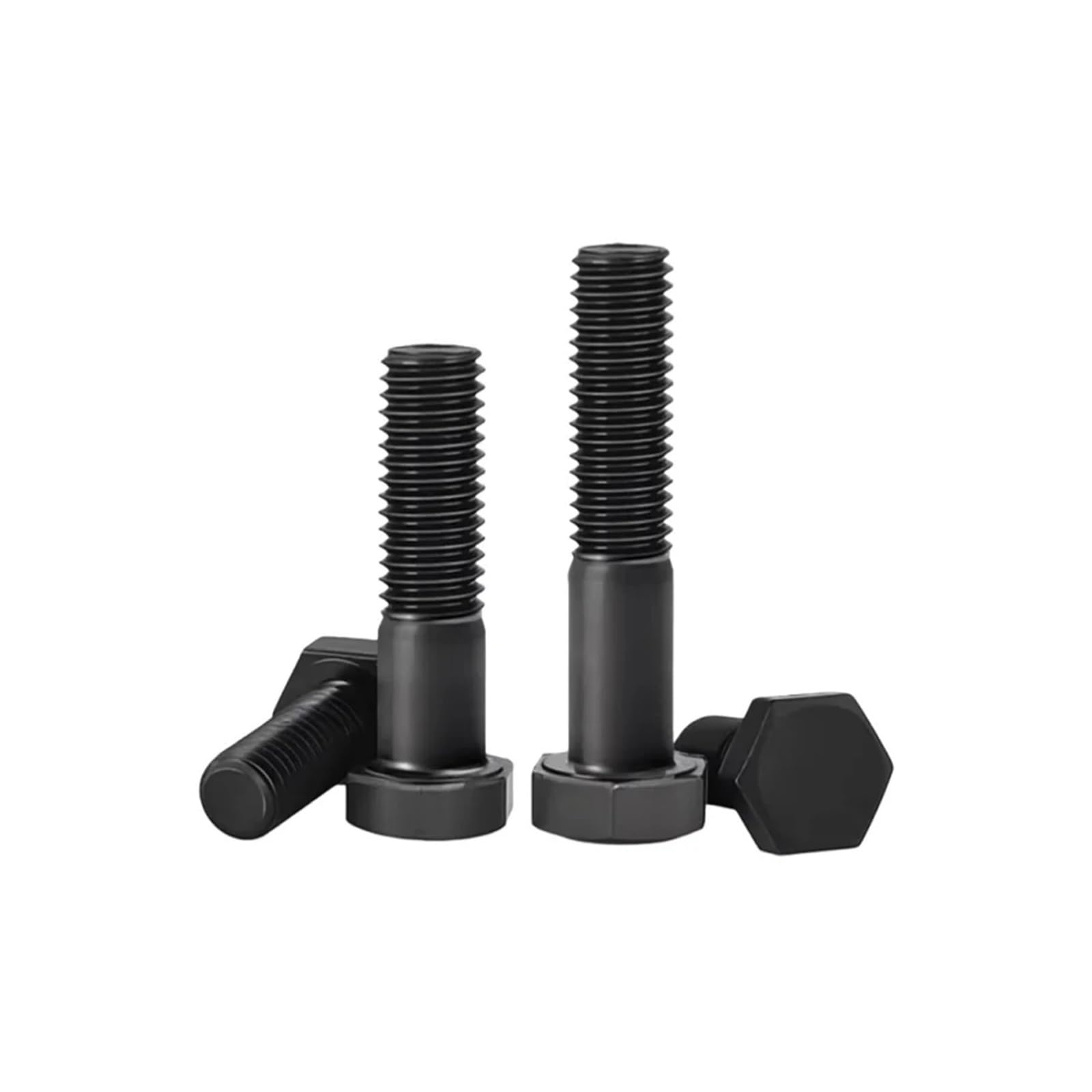 1/2/5 Pz Nero Acciaio Al Carbonio Di Grado 10.9 M18 M20 Pieno/Mezza Filettatura Passo Fine Viti A Testa Esagonale Esterna Bulloni(M18x2x70(2pcs))