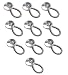 CleverLove Spring Metal Button Extenders,for Collars Cuffs Pants Dress Shirts and Maternity Wear (10-Pack)
