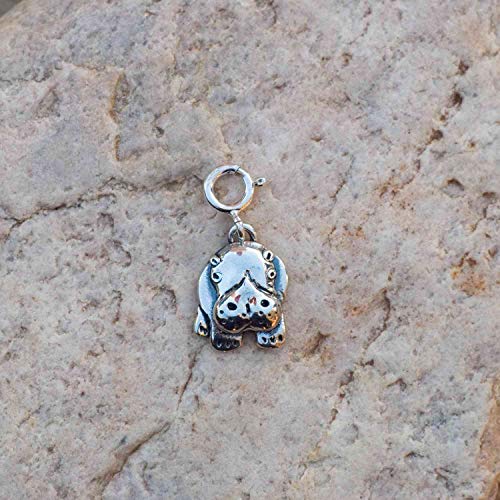 The Magic Zoo Sterling Silver Hippo Charm For Charm Bracelet #TOP2