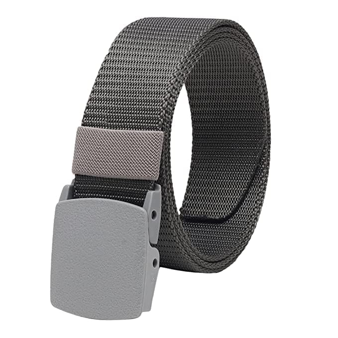 Men's Nylon woven fabric Belt, Hole free plastic flap buckle-picture-47