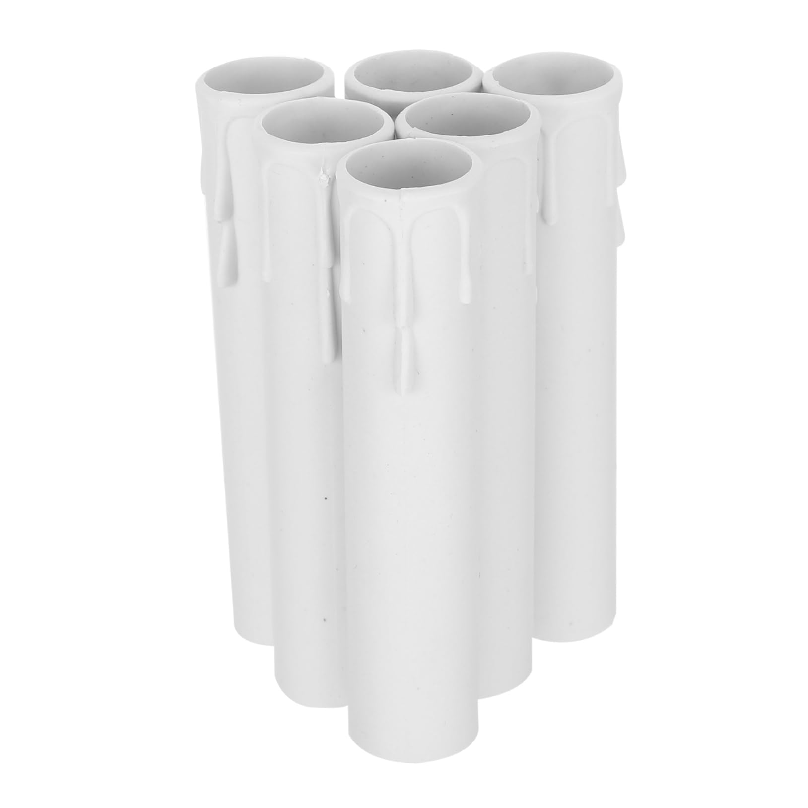 Tubos de plástico para velas ligeros y fáciles de almacenar pack de 20