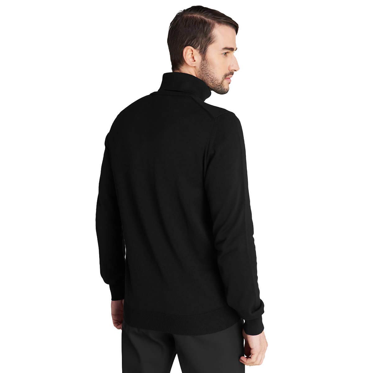 Calvin Klein Uomo 2026 CK Maglione Durevole a Costine con Collo Alto