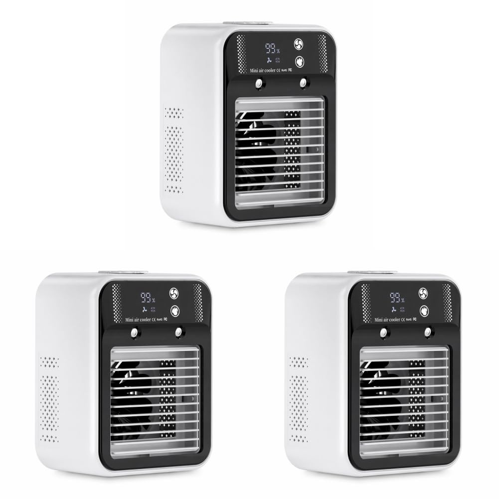 Mini chłodnica parowa USB do kompaktowych wentylatorów biurowych | Mini odświeżacz powietrza USB do biura ze zbiornikiem 500 ml i podwójną prędkością dla codziennego komfortu