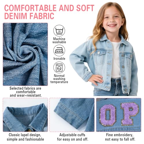 Personalized Denim Jacket - Custom Name Jacket for Girls & Boys - Unique Gift Idea for Birthday, Christmas, Easter4