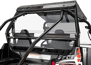 SuperATV Heavy-Duty Rear Windshield for 2008-2014 Polaris RZR 800 (See Fitment) | 1/4