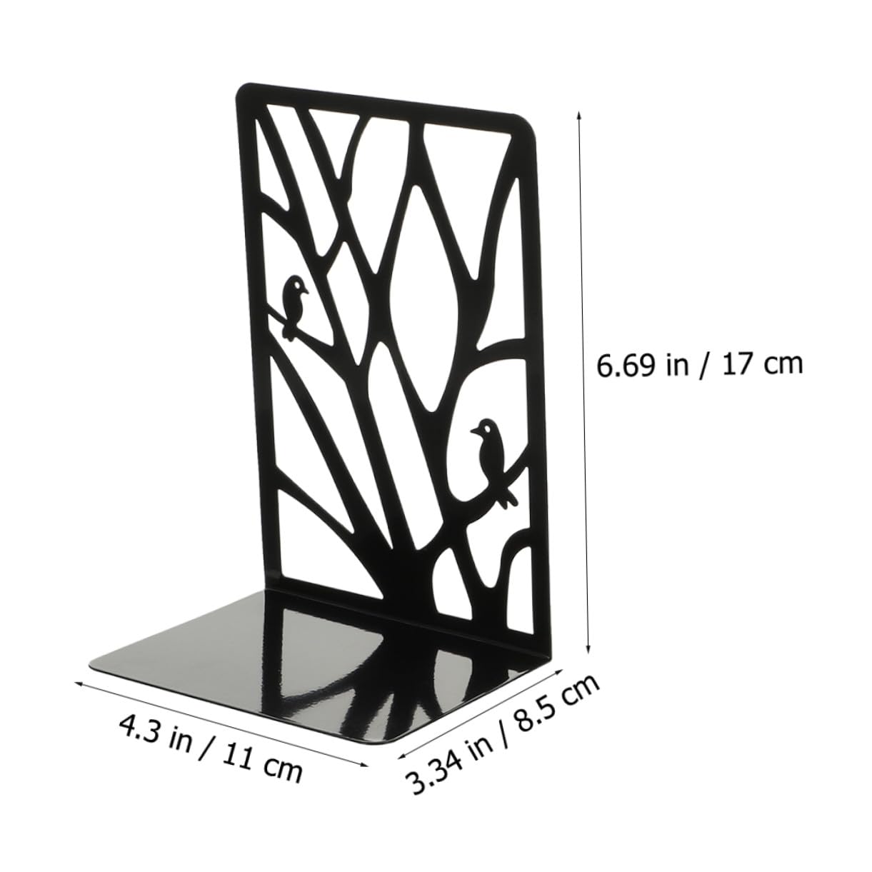 Fermalibri in Ferro per Mensole e Scrivania, 2 Paia, Design L-shaped Moderno e Stabile per Organizzazione Libri