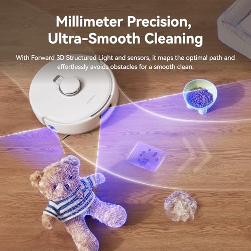 Image of NARWAL Freo X10 Pro Robot Vacuum and Mop Combo, 11,000Pa Suction,DualFlow Tangle-Free System, MopExtend Edge Cleaning, Self-Emptying, Auto Mop Wash & Dry, for Pet Hair & Hard Floors,White