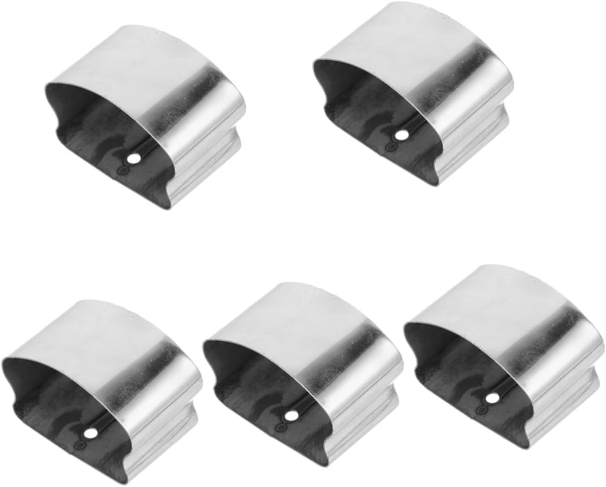 DOITOOL 5pcs End Caps for Metal Tubing Chair End Cover Furniture Legs Glide Protector Extend Solid Wood