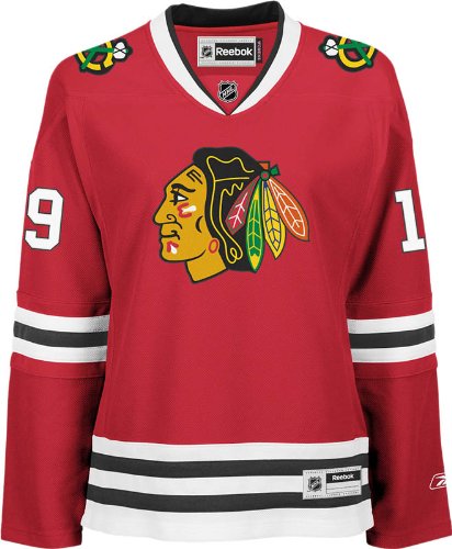 NHL Chicago Blackhawks Jonathan Toews Women's Premier Player Road Jersey, Red, Medium