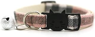 Keuyeo Haustier Katze Plaid Kragen Schnallen Glocke Einstellbare Katze Schnalle Halsbänder Geeignet Kätzchen Welpen Zubehör Liefert