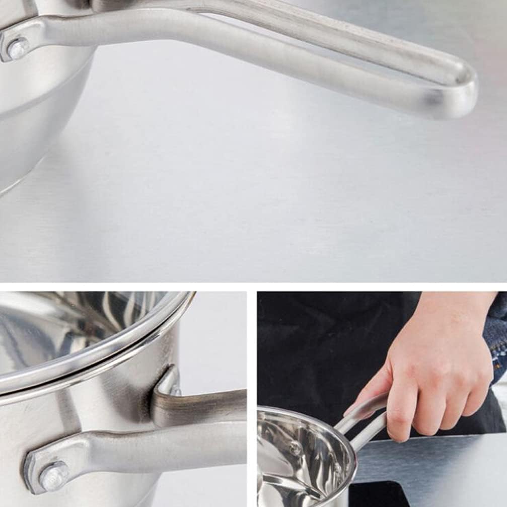 Stainless Steel Saucepan Nonstick Milk Pot Heat- Resistant Pasta Pot Melting Pot Kitchen Cookware for Baby Food Noodle Soup Milk