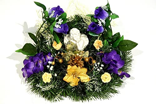 tatjana-land-deko Kunstblumen Totensonntag Gesteck Allerheiligen...