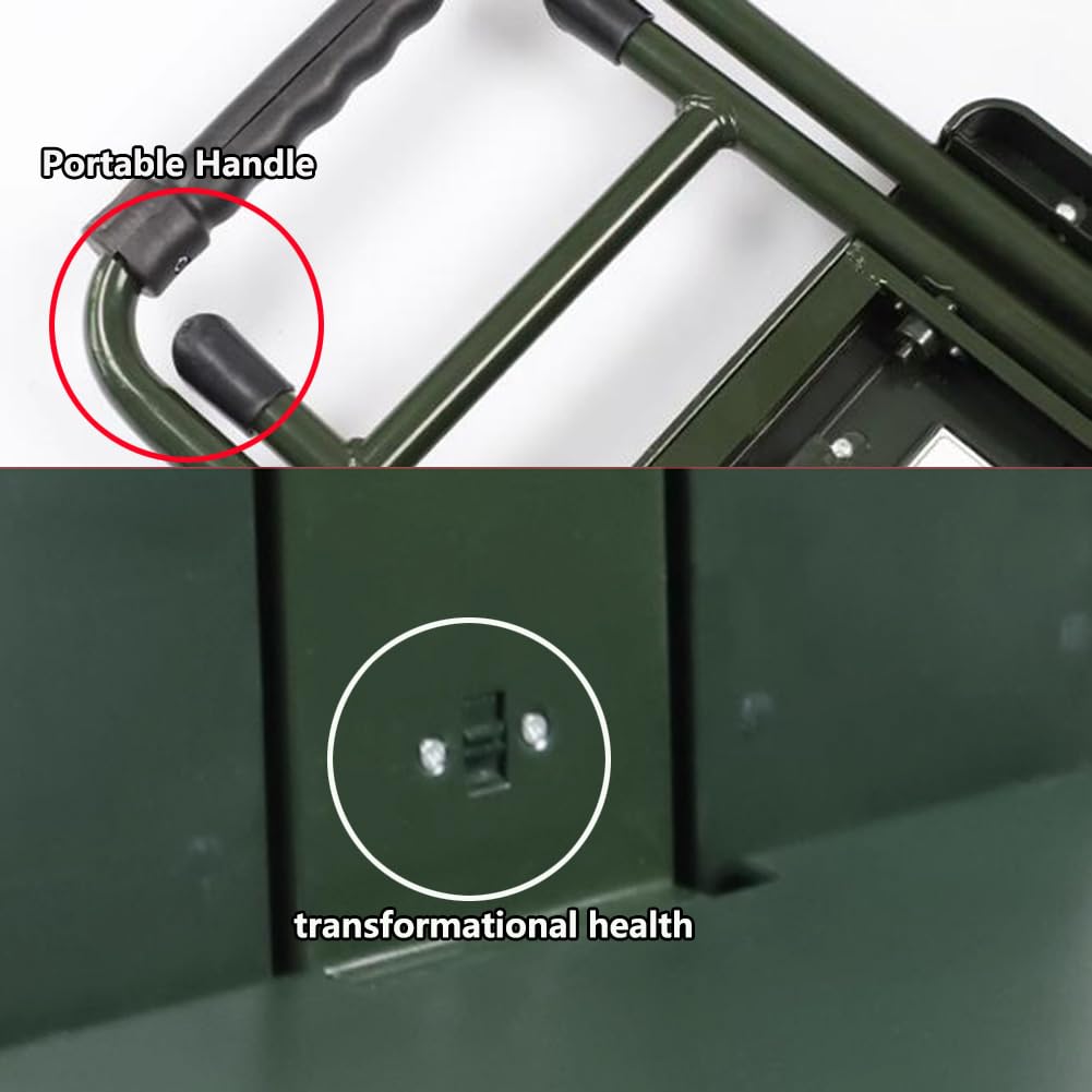 Sedia da spiaggia pieghevole 2 in 1, con stabile struttura in ferro, bracciolo, trave di supporto, sedie da campeggio, per adulti, portatile, pieghevole, campeggio, esterno, portatile, spiaggia,
