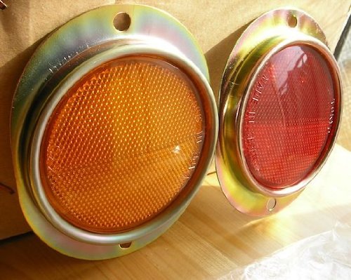 Amazon | カッコいいリフレクター (アンバー)オレンジ | カー